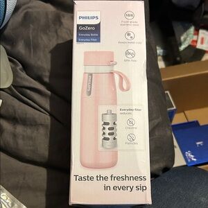 Philips GoZero Pink Stainless Steel Bottle